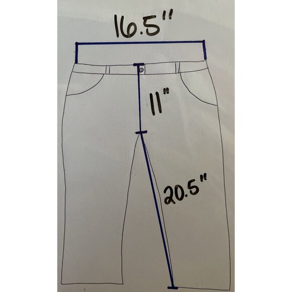 Alfred Dunner Size 10 Navy Capri Pants Pull On Elastic Waist - Picture 8 of 8